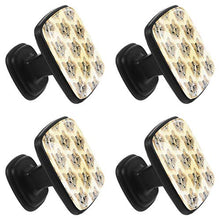 4 pomelli in vetro di cristallo per armadietti, multi design, per cassetti, cassetti, cassetti, cassetti, armadi, comodini, librerie, gatti animali