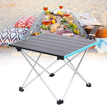 Les-Theresa Tavolo Pieghevole Tavolo da Campeggio Pieghevole Piccolo Tavolo da Spiaggia Portatile per Picnic all'aperto Cucina Backpacking RV Travel