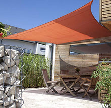 Windhager Tenda Sunsail Adria, Quadrato 3,6 x 3,6 m (equilatero), Protezione UV, Resistente alle intemperie e Traspirante, Terracotta, 10972