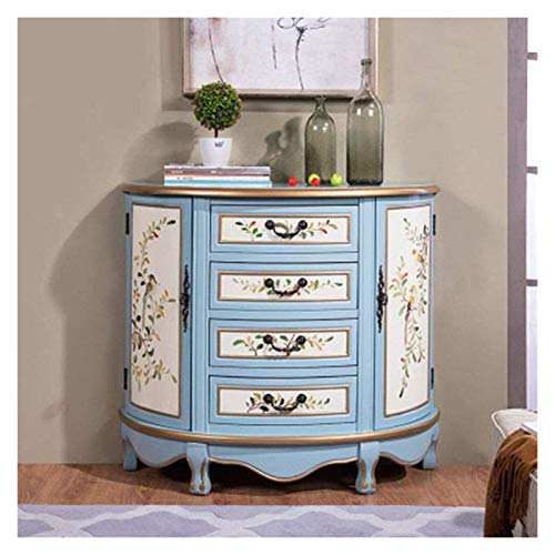 HLZY Armadio Laterale Accento, armadi da Cucina Buffet Armadio Server Standing Gabinetto Multistrato armadietti Armadio Accent Fianco del Mobile credenza con Louvered Porte Multifunzione