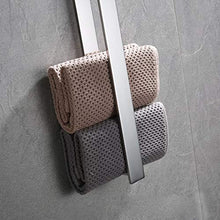 YunNasi Portasciugamani da Parete Porta Asciugamano Porta Salviette Autoadesivo da Bagno Acciaio Inossidabile 40CM (Lucido Argento)