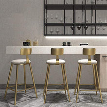 LWW Sgabelli, Sgabelli con Schienale per la cucina | Bar sgabelli alti Gold Metal | rosa Velvet Cuscino | Moderne sedie da pranzo | Altezza seduta 45/60/68/73/78 / 85cm,46x46x78cm,46x46x78cm