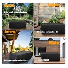 Copertura Mobilia Giardino Impermeabile Coperture Tavoli Esterno 210D Poliestere Oxford Coperture Arredo Mobili Giardinoanti-UV Impermeabili Tessuto Copertura della Mobilia,180x120x74cm