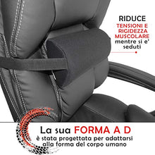 Cuscino Lombare Auto Sedile Supporto Lombare Mal di Schiena Cuscini Schienale Macchina Camion Sedia Gaming Cucina Sedie Ergonomiche Ufficio Memory Foam Accessori Regolabile Posturale da Seduta Divano