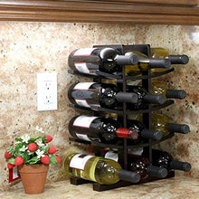 Lasamot Scaffale per Vino in Legno Scaffale per Vino in Legno Semplice Moderno Portabottiglie per Vino in Legno massello Naturale per Cucina/Sala da Pranzo/dispensa/Armadio