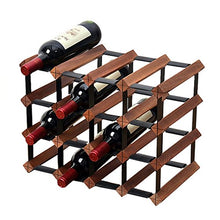 MXueei ZfgG Portabottiglie in Legno da 16 Bottiglie, portabottiglie per Mobile Stand Pronto per Essere assemblato