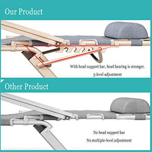 LIYANJJ Lettino Prendisole Imbottito Sedia reclinabile Regolabile Pieghevole per Patio Esterno Beach Garden Camping Supporting 250kg