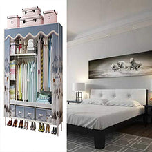 JJZXT Dresser for Cabina Armadio Armadio for Camera da Letto Mobili for Bambini Governo di immagazzinaggio Guardaroba di Spazio Guardaroba