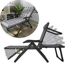 PAKUES-QO Lettini Prendisole reclinabili per Giardino reclinabili a gravità Zero con poggiatesta Imbottiti, Grigio (Colore: Bianco)