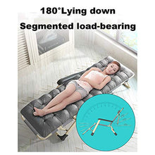 Lettini Pieghevole, con Cuscino E Cuscino in Cotone Nero Sedia A gravità Zero Sedia Sdraio Reclinabile, Sedia Leggera Oversize Reclinabile per Esterno, Giardino, Terrazzo, Max 300 kg