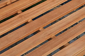 CLP – Panca da giardino in legno teak Jackson V2 in legno teak massiccio, resistente agli agenti atmosferici, 5 dimensioni, 2 posti / 3 posti