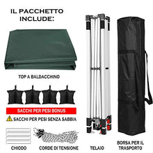 Tenda Gazebo 3x3 Impermeabile Gazebo Giardino Pieghevole per Eventi Feste e Matrimoni con Borsa per Trasporto