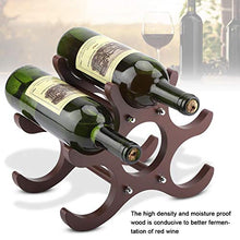 Longzhou Portabottiglie Vino Rosso in Legno Porta Vino Rosso mensola Supporto 6 Bottiglie