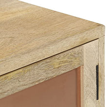 vidaXL Legno Massello di Mango Credenza Madia Mobile Armadietto Armadio Mobiletto Alto Portaoggetti Cassa Cassapanca Mobili 118x35x75 cm