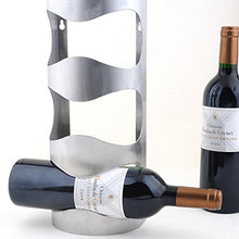 Scaffale in acciaio inox per bottiglie di vino, 2 misure a scelta, Acciaio INOX, Weinregal 3 Flaschen