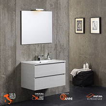 Kiamami Valentina MOBILE BAGNO 80 CM CON DUE CASSETTI BERLIN IN PROMENADE LAVABO IN CERAMICA