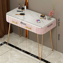 ZRN Tavolo da Trucco Set da toeletta con 2 cassetti, scrivania da toeletta per Trucco per Donne e Ragazze, Montaggio Facile