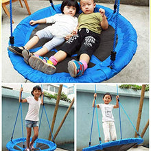 XIUYU Albero Altalena, Nest all'aperto Altalena for i Bambini, 100cm Grande Rotonda piattino Swing Poliestere 500 £ Peso capacità, Installazione Facile, Verde (Color : Green)