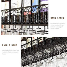 PZW Bancone Bar Bancone Bar Portabottiglie Ristorante Casalinghi Bicchieri da Vino Portabottiglie Retro Iron Art PortabottiglieA, 100 35 centimetri *