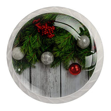 Maniglie per cassetti Manopole per cassetti Manopole rotonde Confezione da 4 per armadietto, cassetti, cassettiere, cassettiere ecc - Natale