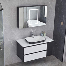 EVFIT Set di unità di vanità Combinazione per Mobile da Bagno Semplice Bagno Specchio per lavabo per lavabo per lavabo (Color : Black, Size : 50x60x48cm)
