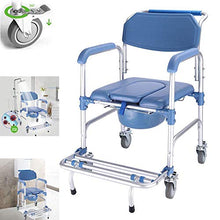 HUOQILIN Sedia da Bagno Doccia con Schienale Elder Disabili Sgabello per Disabili Disabilità Blu