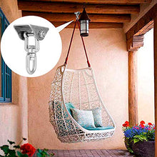 Aigid Piastra Fissa Swing, Amaca Girevole in Acciaio Inox Gancio Appendiabiti Piastra Fissa Accessorio per Sedia sospesa