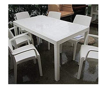 BICA 9094 Houston Tavolo, White, 150x92x9 cm, Bianco, 150x90x74 cm