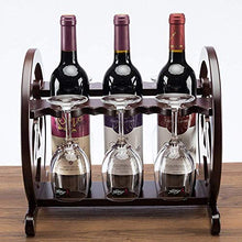 DAGONGREN Vino di immagazzinaggio dell'esposizione di Vino di Legno Wine Rack Cabinet Wine Glass Wine Rack Bagagli Europea UVA Rack Semplice assemblaggio