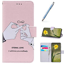Pelle Portafoglio Cover Compatible with MOTO E5 Custodia Flip Libretto Animale Case Amore,URFEDA PU Cuoio Chiusura Magnetica Case Cover Stile Vani di Carte Coper tura Custodia per MOTO G6 Play