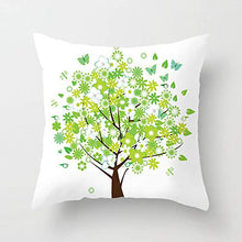 Federe Cuscini Divano 45X45,Fodere Per Cuscini Con Stampa Digitale Ad Albero Dipinto, Fodera Per Cuscino Lombare Per Divano Da Soggiorno Per Ufficio Auto, Set Di 4 Articoli Per La Decorazione Della Ca