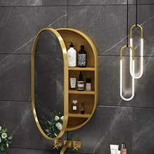 PULLEY - Armadietto per il bagno con luce multiuso da parete con specchio da parete, armadietto da cucina, organizer salvaspazio da 50 x 80 cm (dimensioni: con luce)