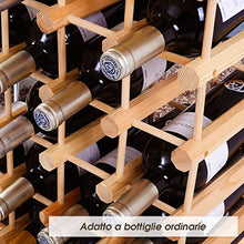 DREAMADE Cantinetta Portabottiglie in Legno Scaffale Porta Vino per 40 Bottiglie per Casa Bar Ristorante 102,5 x 24x 33cm