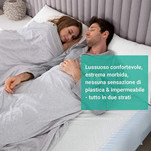 RECCI Coprimaterasso Matrimoniale - Coprimaterasso Impermeabile 160x190/200, 100% Bambu Tessuto Copri Materassi, Proteggi Materasso, Super Morbido, Altamente Traspirante, Silenzioso [ 160x190/200 cm ]