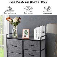 Ankishi Cassettiera per l’armadio con 5 Cassetti, 85 x 30 x 70 cm Grande Spazio Cassettiera Armadio Interna, Ripiano in Legno Credenza per da Letto Alta , Corridoio, Armadi, Robusto Telaio in Acciaio