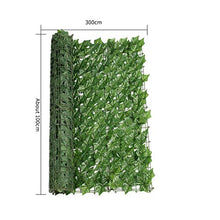 3 m x 1 m di edera artificiale pannelli per siepi di protezione della privacy, recinto da giardino, pannello di protezione della privacy, decorazione per esterni, giardino, patio e cortile