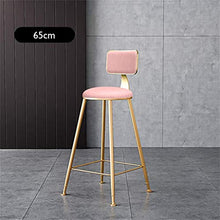 GYPPG [Altri Colori] Sgabelli Bar, Sgabello Alto Cucina, Cuscino in morbiecopelle, Adatto per Cucina/Pub/Bar/casa, Altezza Seduta: 65 cm / 75 cm