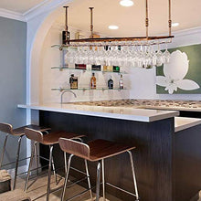 JHGJBJ Hanging Porta Bicchiere di Vino, Ferro soffitto Appeso Porta Bicchiere di Vino Decorazione, Altezza Regolabile: 30-60 cm, for la casa/Cucina/Bar, ECC (Size : 120x35cm)