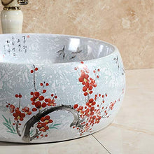 ZSCWAN Jingdezhen ceramica arte modello lavabo bagno KTV rotondo piano lavabo LO622311WG (colore : Accessori)