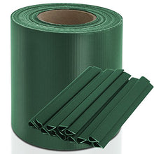 casa pura Copri Ringhiera Balcone - Strisce Privacy PVC | Teli Impermeabili per Esterno | 19 cm x 35 m, Vari Design | Verde