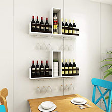 MEIDUO Cremagliera del Vino Scaffale da Parete per Armadio da Parete Moderno mensola Semplice Compilare Qualsiasi Spazio (Colore : Marrone)