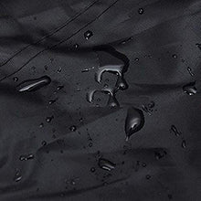 Casa & Giardino Copridivano pieghevole anti-UV impermeabile anti-UV 210D sedie da tavolo copertura protettiva copertura set di mobili For esterni, dimensioni: 242 * 162 * 100cm (nero) Casa & Giardino
