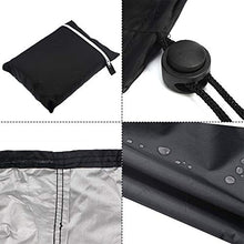 BESTINE Copertura per panca da giardino 2/3/4 posti, antivento, antivento e anti-UV, resistente agli strappi, tessuto Oxford 210D, colore nero, copertura per panca da patio