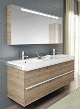 Al mezzo Cassetto per mobile in legno lamellato a 6 porte RIHO ANDORA per lavabo 160 x 55 x 48 cm