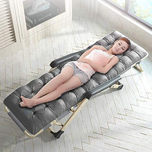 XLYYHZ Poltrona Pieghevole Zero Gravity, Poltrona reclinabile Pieghevole con Spessi Cuscinetti di Cotone e poggiatesta, Adatta per Sedia da Interno Siesta Chair Outdoor Terrace Garden Lounge Chair