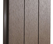 Mendler Pannello supplementare frangivento Stretto Privacy Sarthe WPC Alluminio Premium 95cm Marrone
