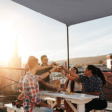 Relaxdays, Grigia Tenda a Vela Rettangolare, Idrorepellente, Anti UV, Corde di Supporto, Terrazza e Giardino, LxP: 3x4 m, 3 X 4 M