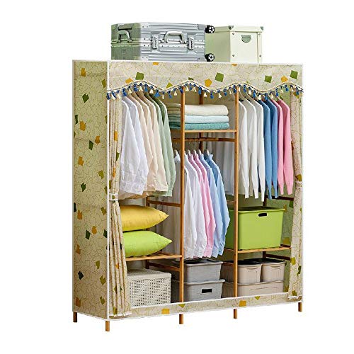 NXYJD Tessuto Armadio può Essere bloccato su Tela Pieghevole Armadio, Hanging Tessile Pieghevole Non Tessuta