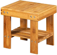 RYH Bagno Sgabello Leggero, Sgabello per Fiori Sgabello Piccolo per Bagno Sgabello in bambù Sgabello per gradini Sfera Antiscivolo Gratuita del Piede