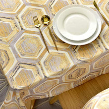 WSJIABIN Tovaglia per Decorazioni per la casa Tavolo da Pranzo Europeo Soggiorno tavolino Tessuto Giallo Tessuto Geometrico Copertura tovaglia Impermeabile tovaglia